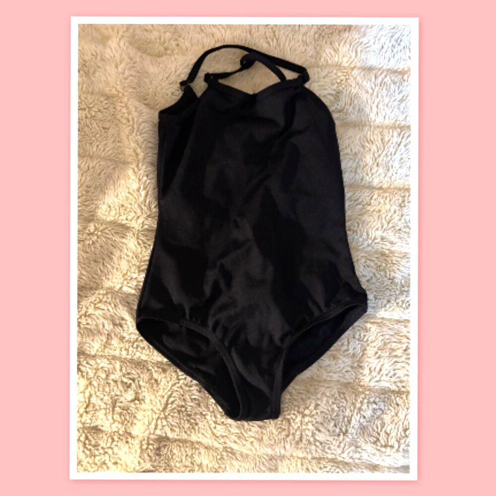Girls Capezio Black Leotard - Size CH Medium